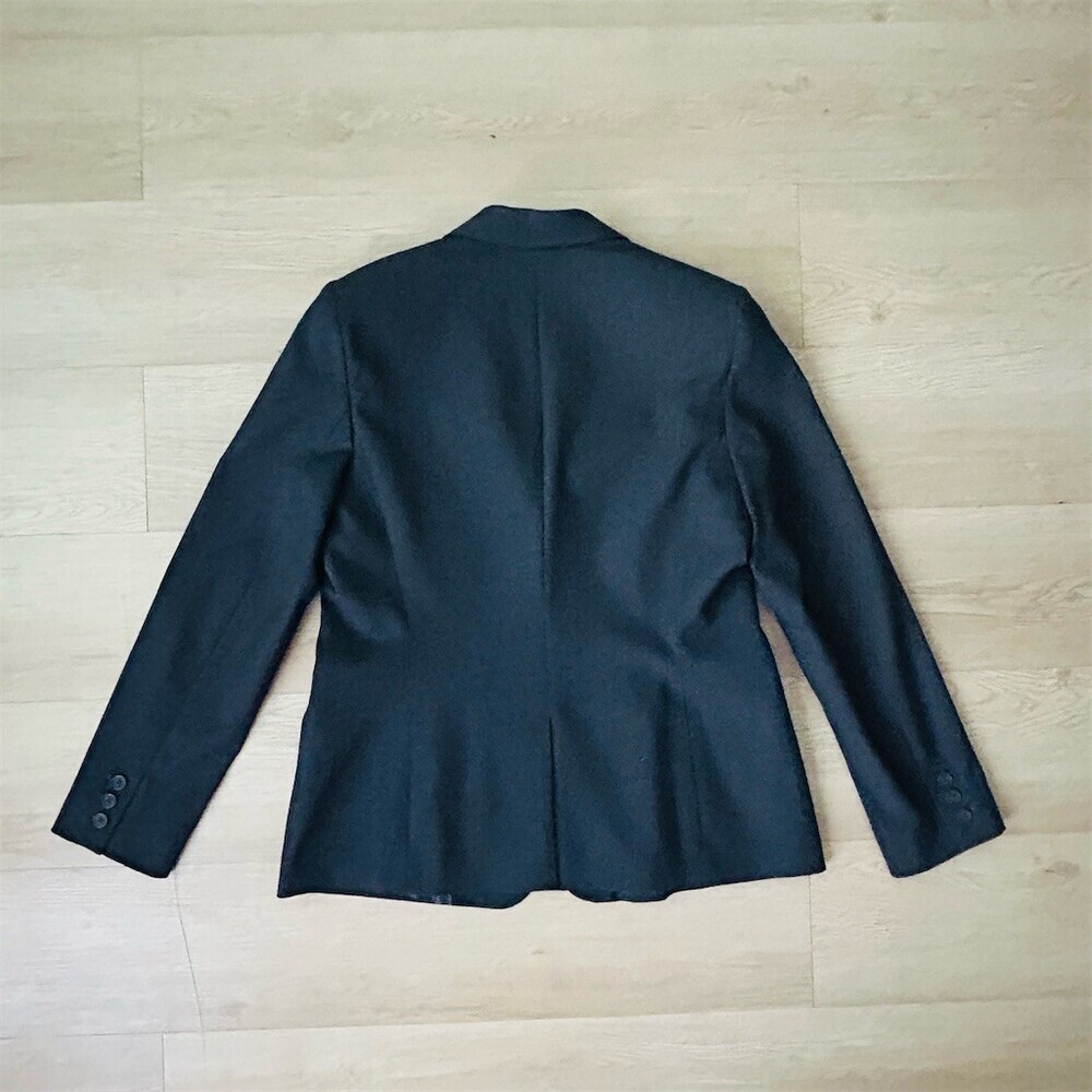 Calvin Klein Blazer Jacket Womens Size M Navy Blue One-Button Notch Lapel - Picture 5 of 8